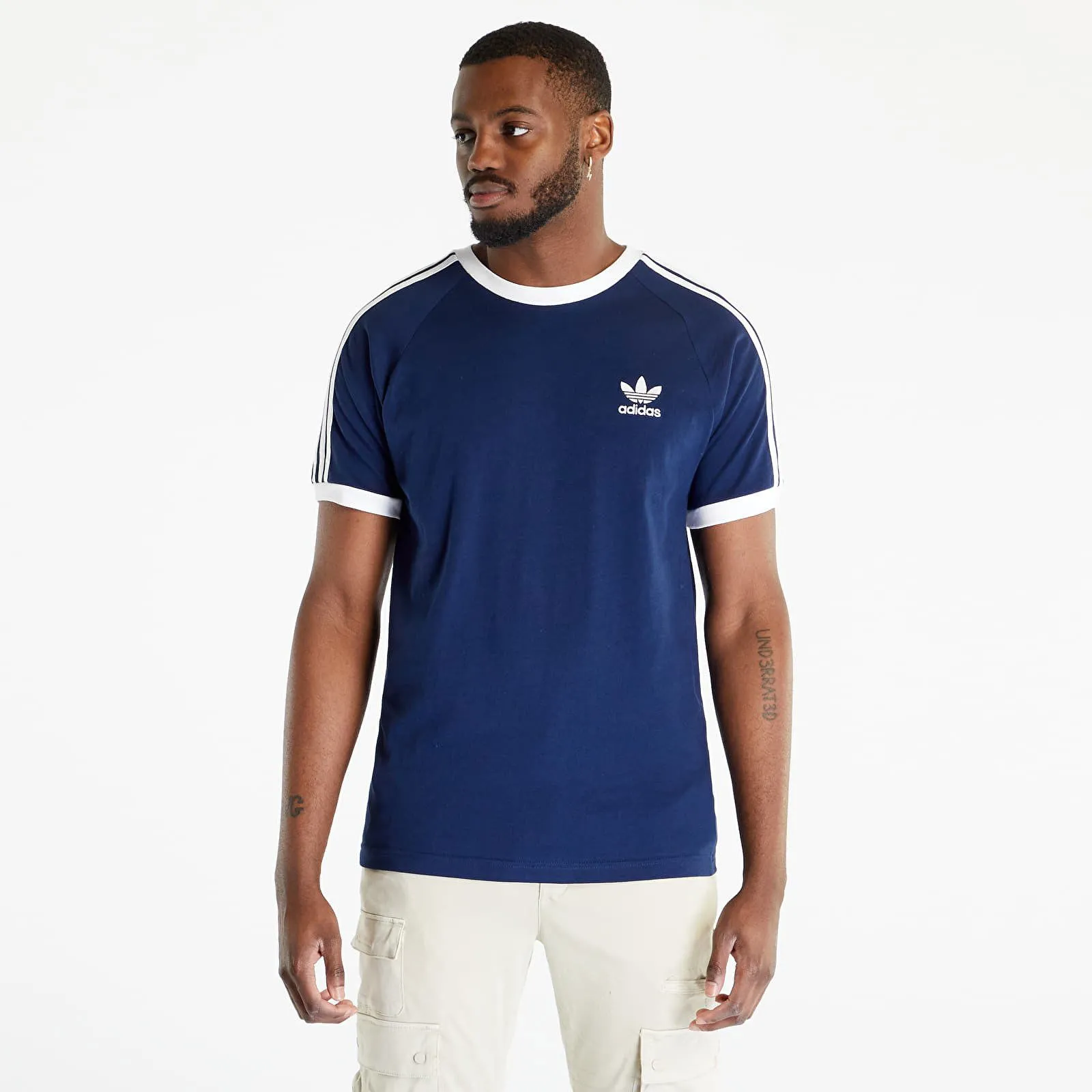  adidas Originals adidas 3-Stripes Short Sleeve Tee Night Indigo IA4850