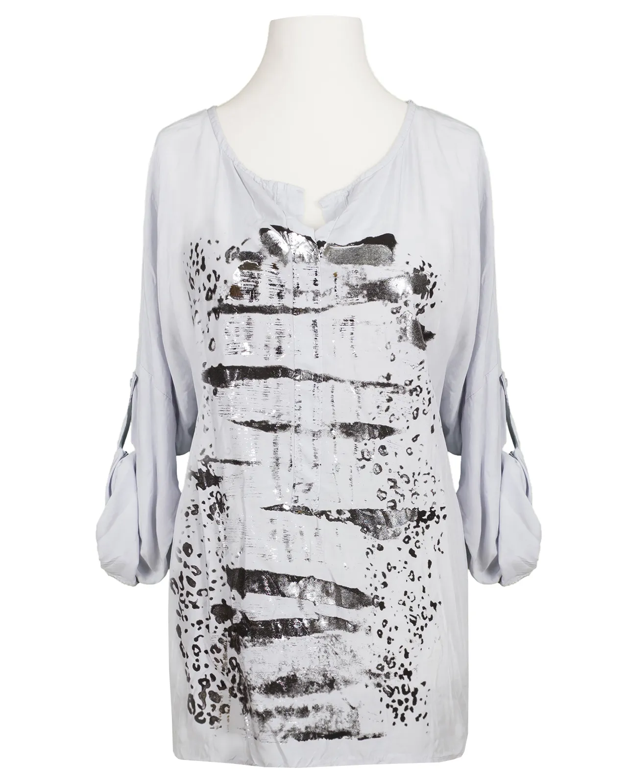 Blusenshirt mit Print für Damen in  hellgrau von RESTART