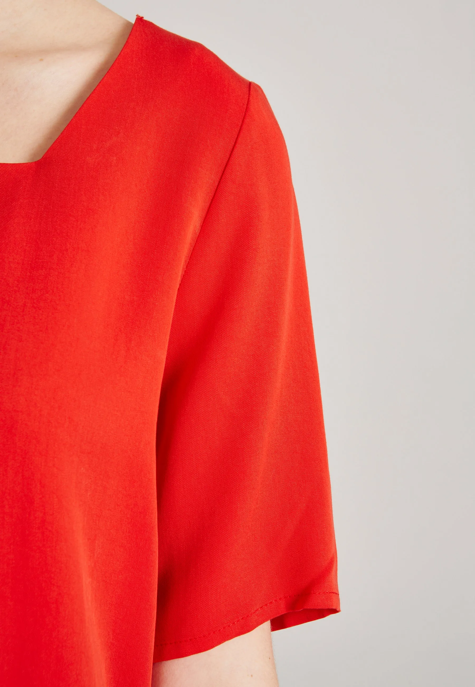Blusenshirt PAULINA aus TENCEL Lyocell - Lava Red (Tencel)