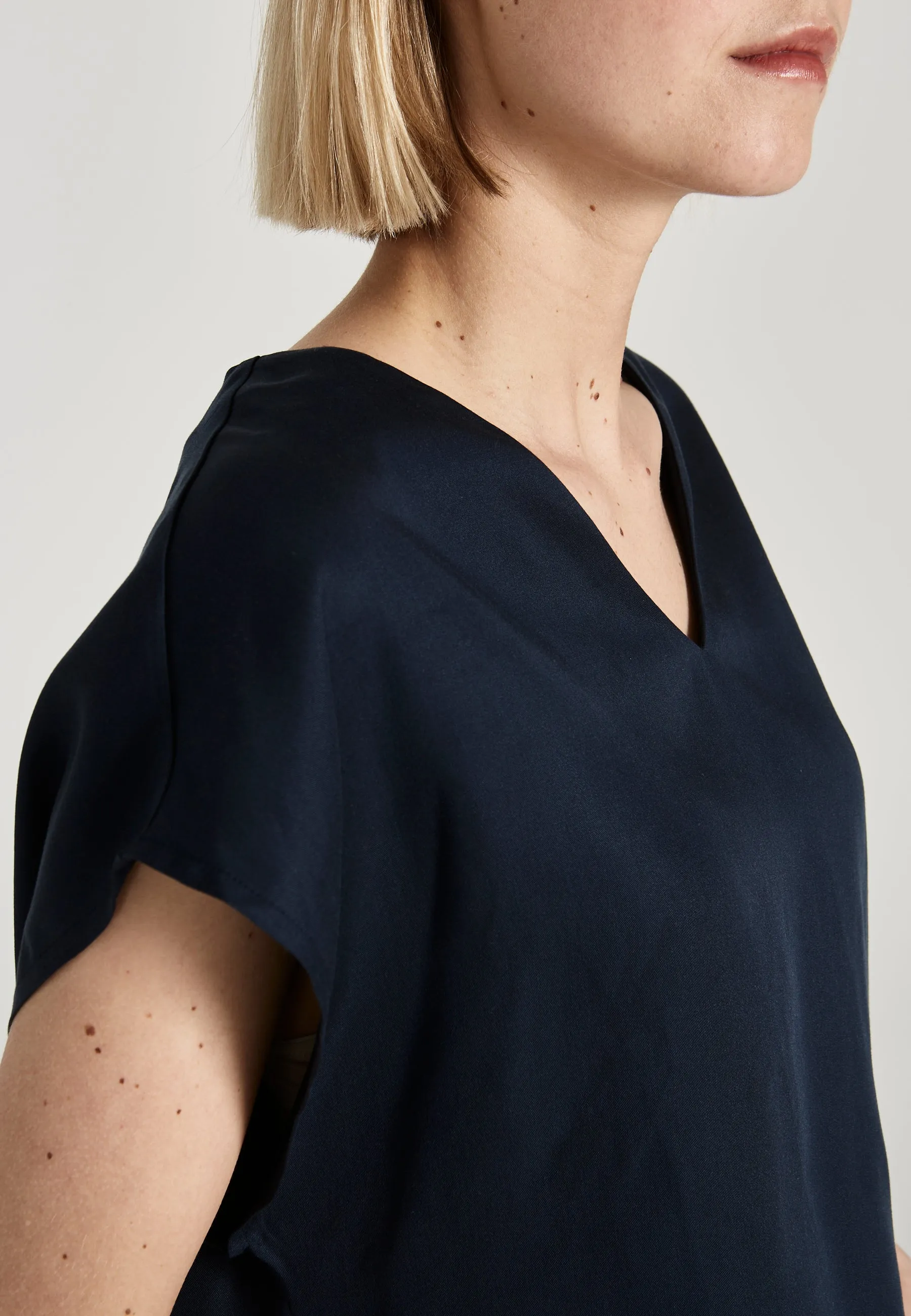 Blusenshirt RUBY aus TENCEL Lyocell - Midnight Blue (Tencel)