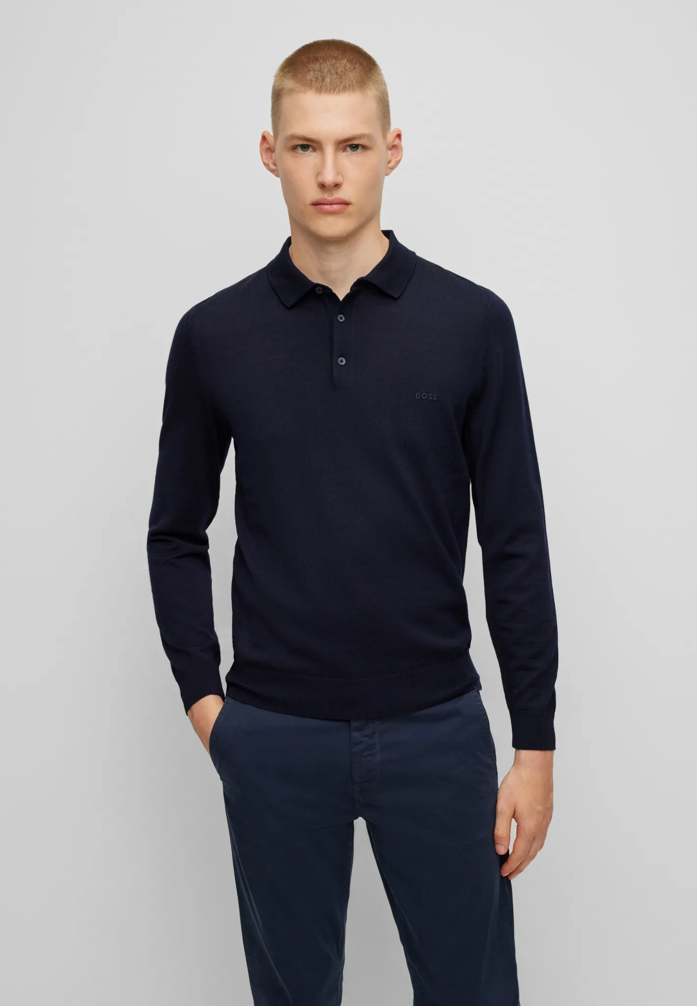 BOSS Strick Poloshirt 10665916
