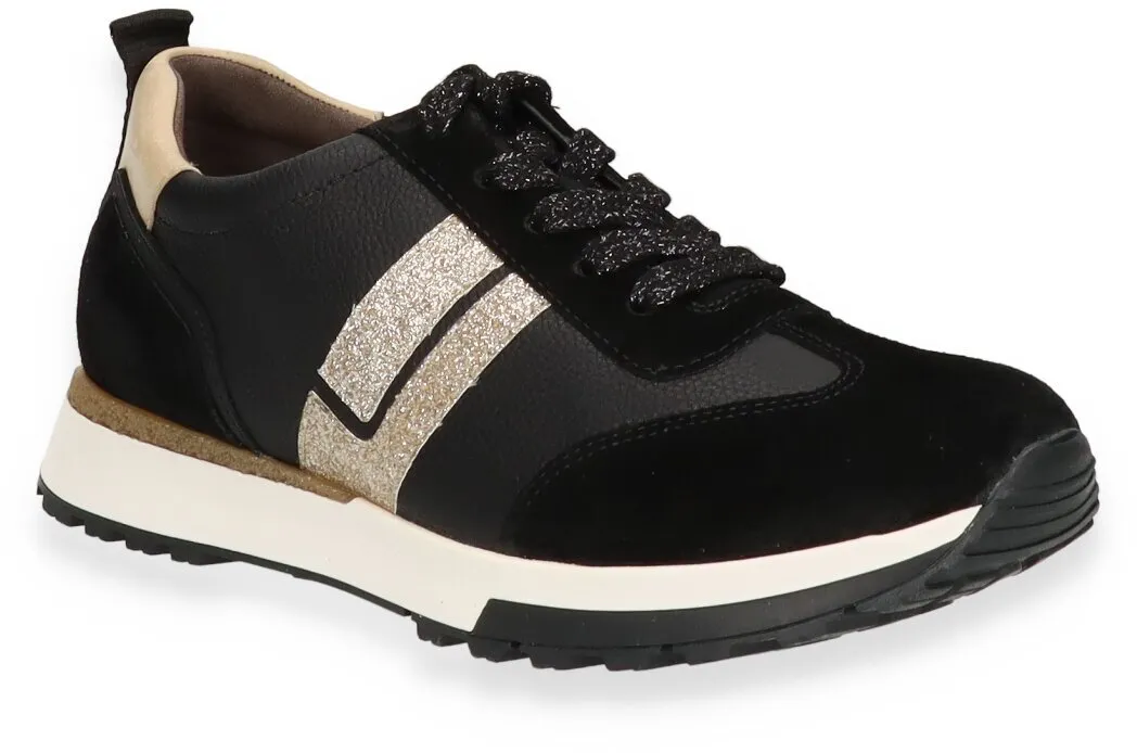 Damen-Schnürschuhe 101081000004 (Schwarz)