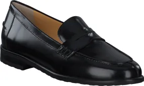 Damen-Slipper aus Leder 110001992896 (Schwarz)