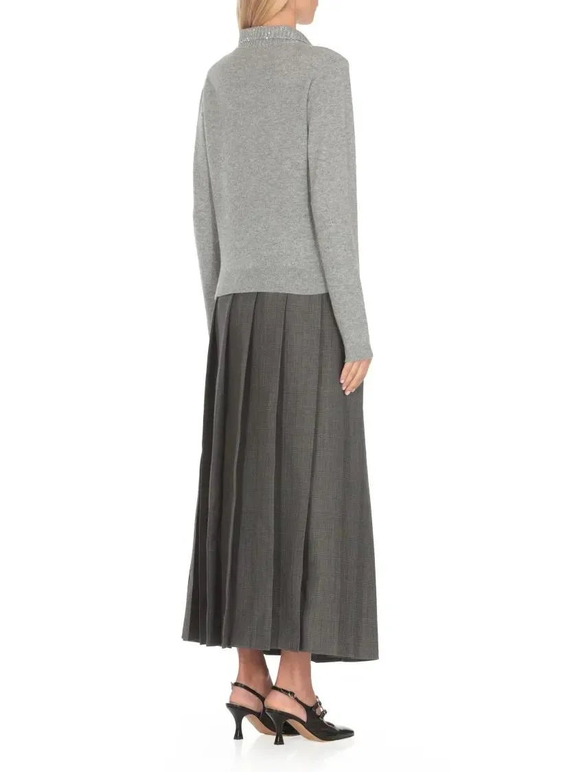   Fabiana Filippi  Grey Wool Blend Sweater Grey  Pullover 