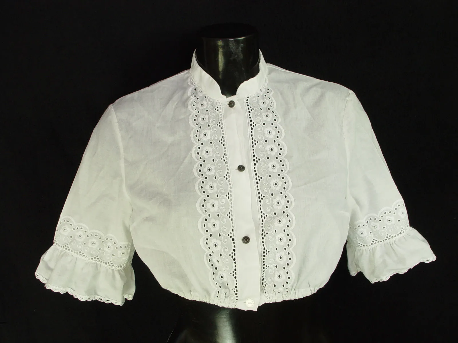 Gr.42 Dirndlbluse AMANN  AUSTRIA  Bluse für Dirndl Trachtenbluse B2211