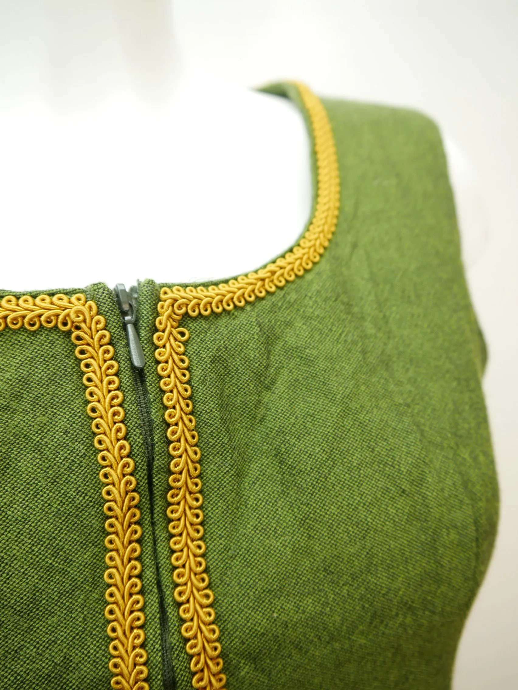Handarbeit 60er Jahre süßes Vintage Dirndl ohne Schürze Trachtenkleid Gr.36