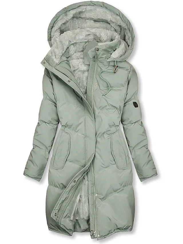 Heidi-Mode | Aprikose Damen Gemütlicher Gestreifter Pullover
