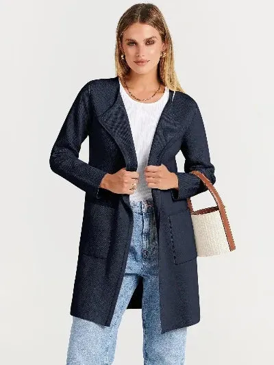 Heidi-Mode | Klassischer Lange Mantel für Frauen