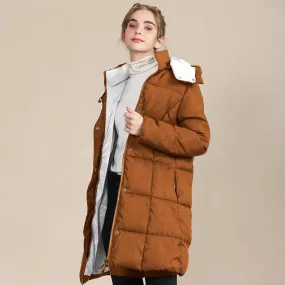 Heidi-Mode | Modischer, Gepolsterter Damen Wintermantel Mit Kapuze