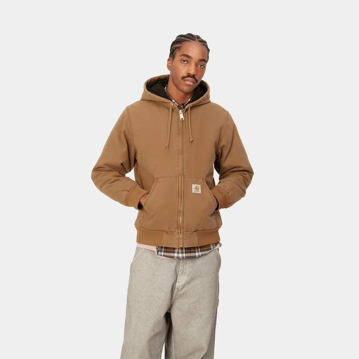 Jacke Carhartt WIP Active Jacket (Winter) "Hamilton Brown heavy stone wash" I023083_HZ_60