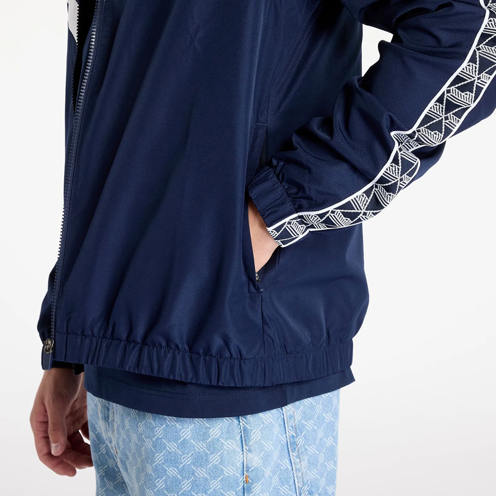 Jacke Lacoste Jacket Tennis Monogram Track Jacket Navy Blue/ White M BH2538 525