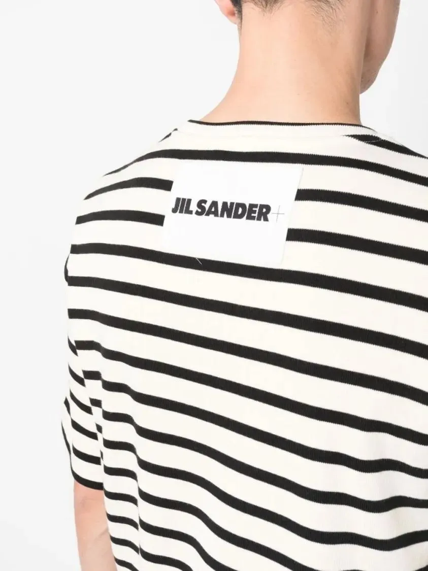   Jil Sander  Striped T-Shirt White  T-Shirts 