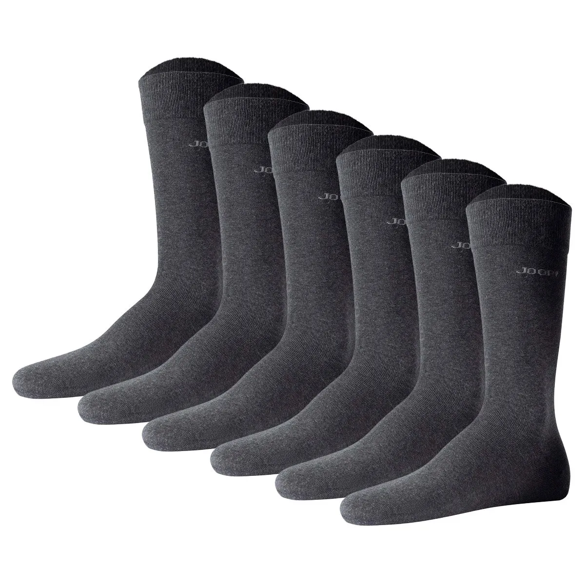 JOOP! Unisex Socken, 6er Pack - Premium Essential Organic Cotton Socks, Logo, einfarbig