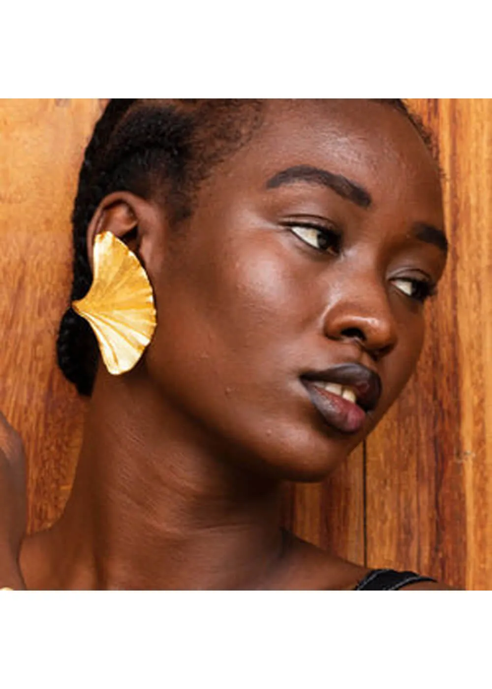 Lotta Djossou Paris Gingko Stud Ohrringe Gold