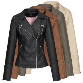 Only Damen Kunstlederjacke Gemma Faux