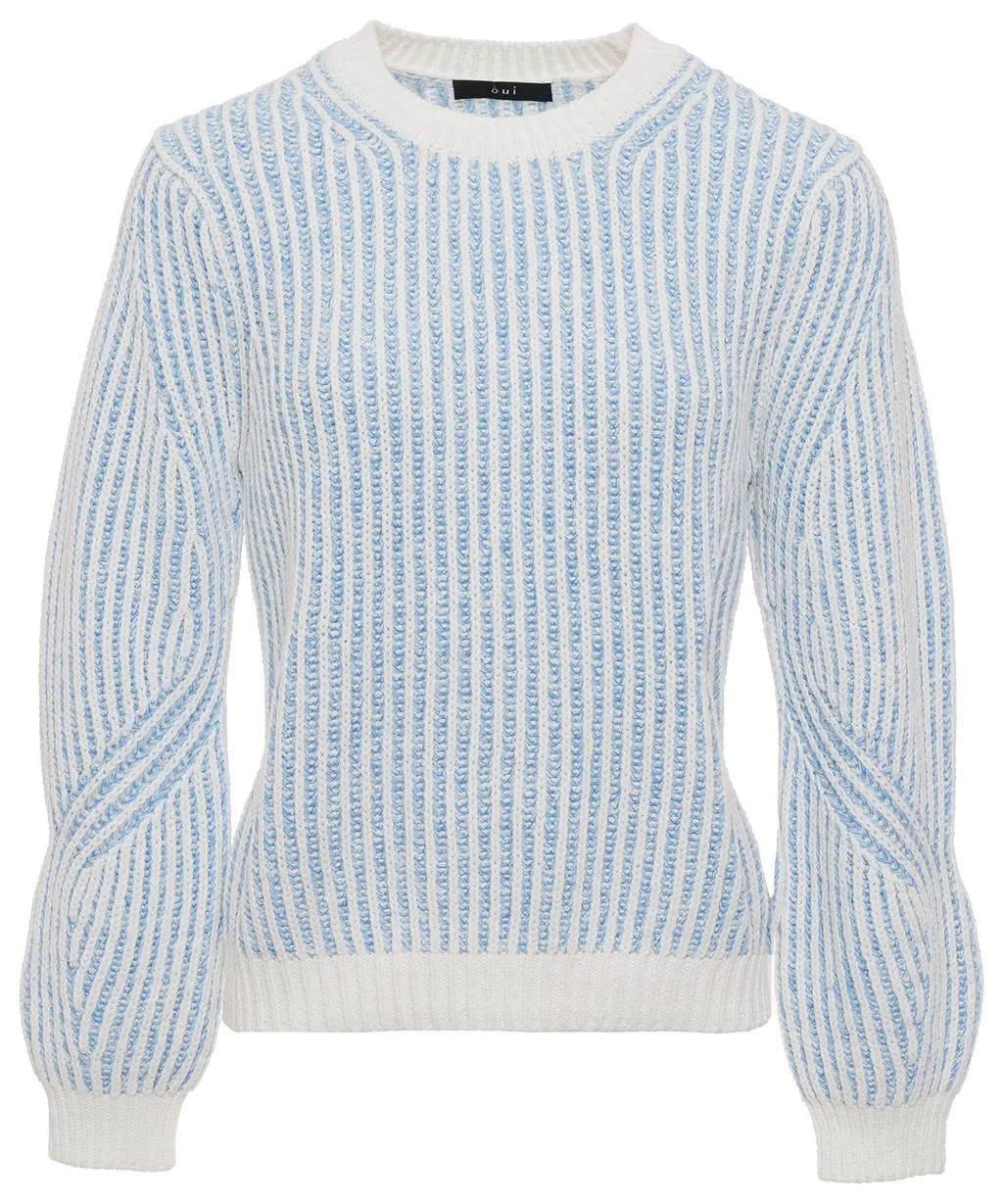 OUI Pullover zweifarbig