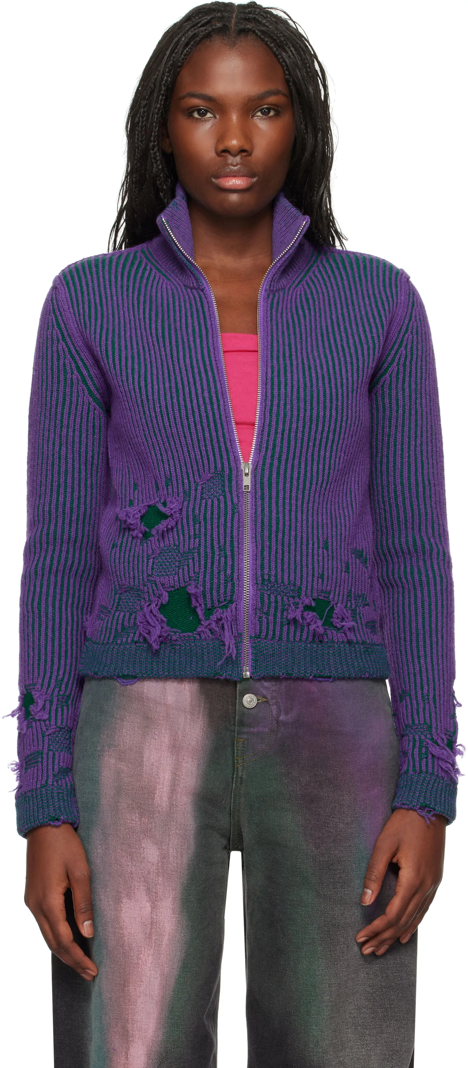 Pullover Maison Margiela Zipped Turtleneck Jacket S62AN0133 M13076