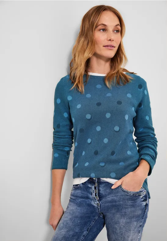 Pullover mit Punktemuster