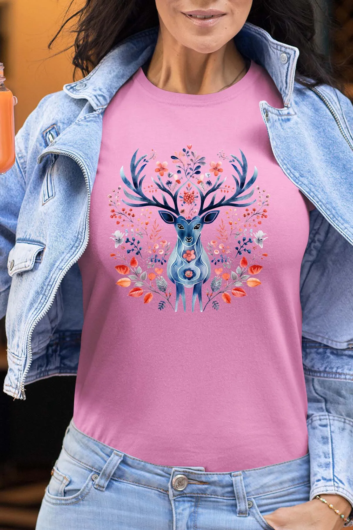 Skandinavischer Hirsch - Damen T-Shirt
