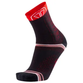 Socken Sidas ---Winter Run Noir Rouge