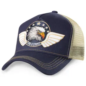 Stars & Stripes Western Style Trucker Cap TC EAGLE blau