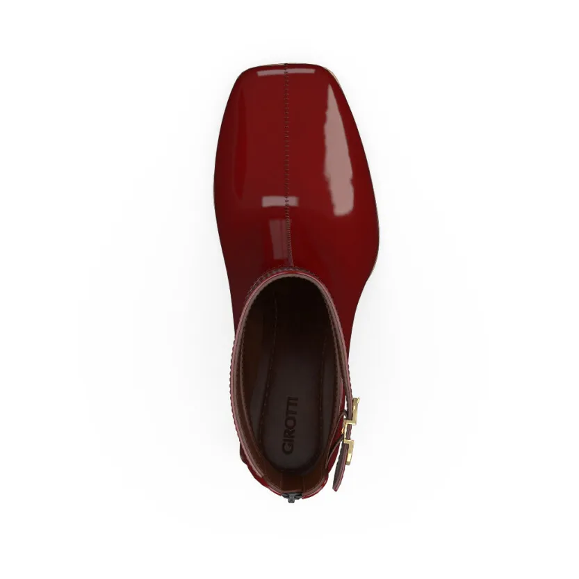 Stiefeletten mit Blockabsatz und Karree-Spitze 51413