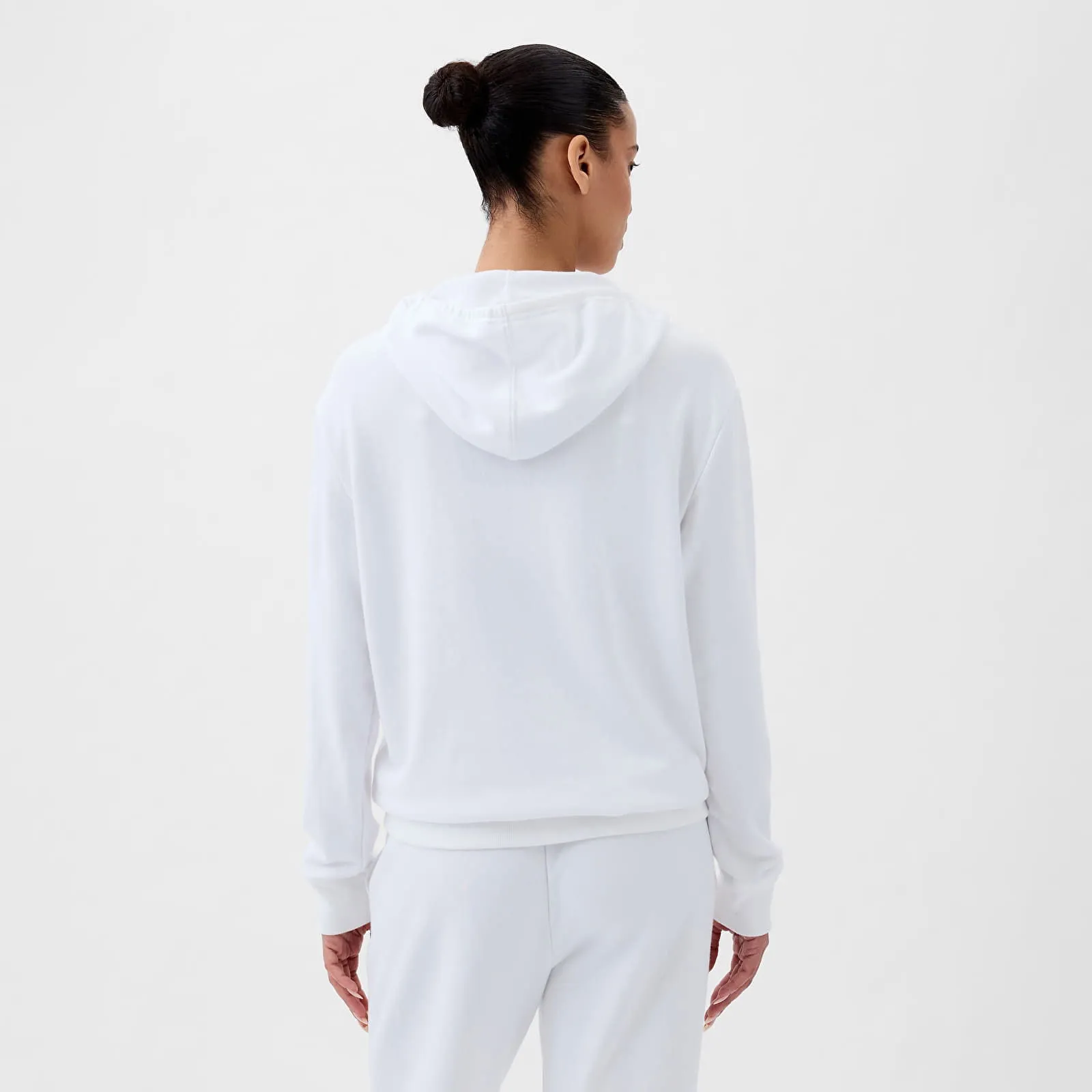 Sweatshirt GAP Pullover Logo Hoodie Optic White V6 870537-01