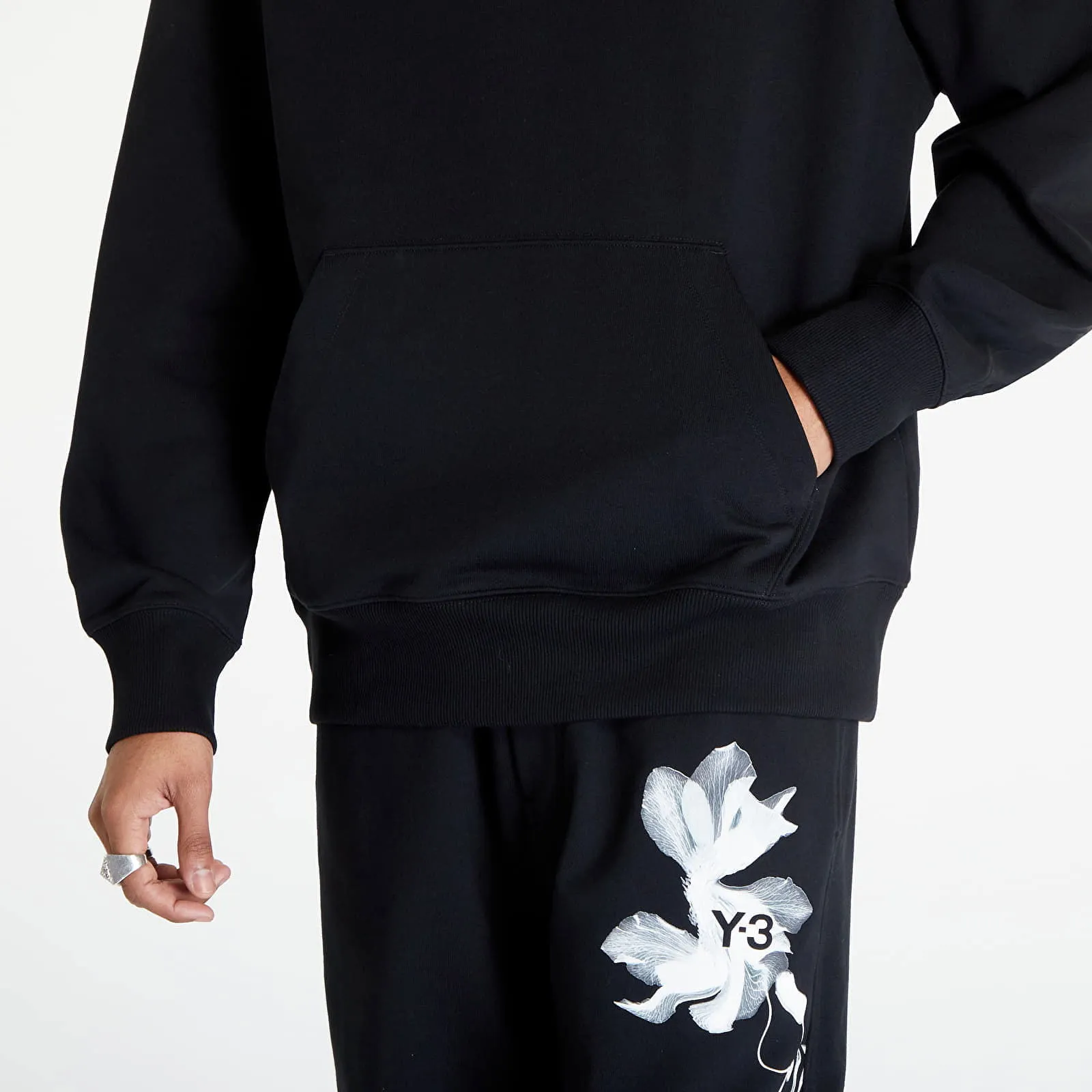 Sweatshirt Y-3 French Terry Hoodie Black IV5584